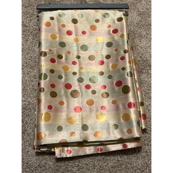 (2) Pier 1 Imports Curtain Draperies Rod Pocket Metallic Sheen Silk-Texture RARE - Picture 1 of 9